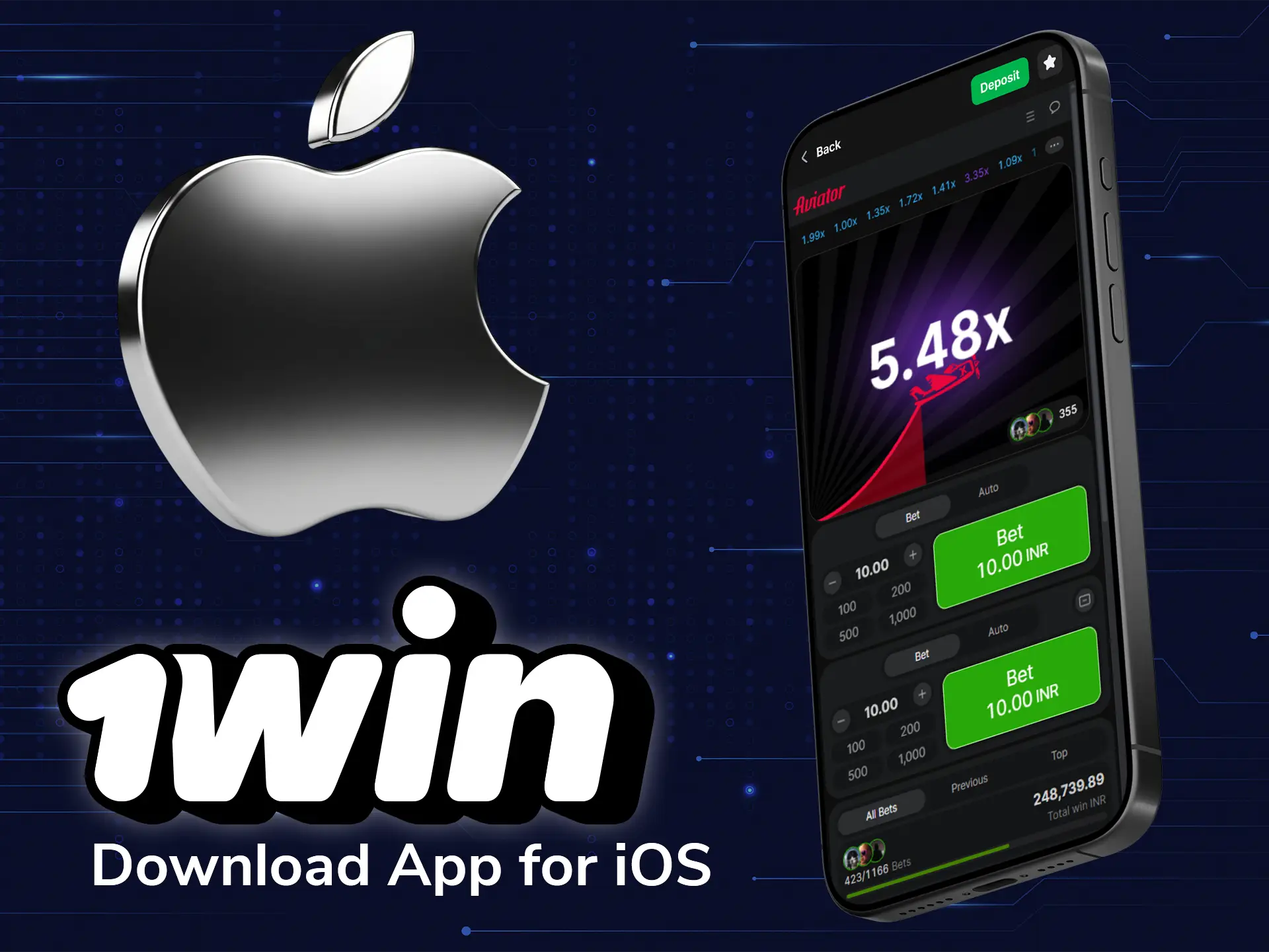 You can also add the 1win web app to your iPhone home screen to play Aviator.